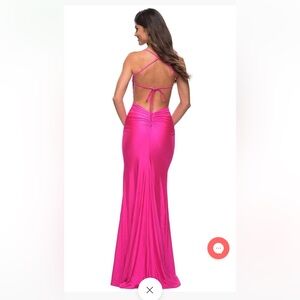 La Femme -  30172 Scoop High Slit Bare Back Dress
LA FEMME Size 4 gown. NEW